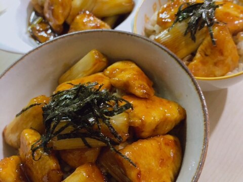 鶏胸肉で焼き鳥丼⭐️